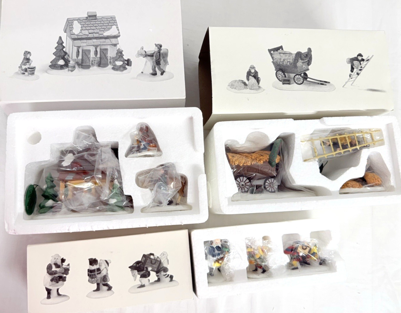 Dept 56 Heritage Village Collection Accessories Figures Lot Of 15 Excellent, New