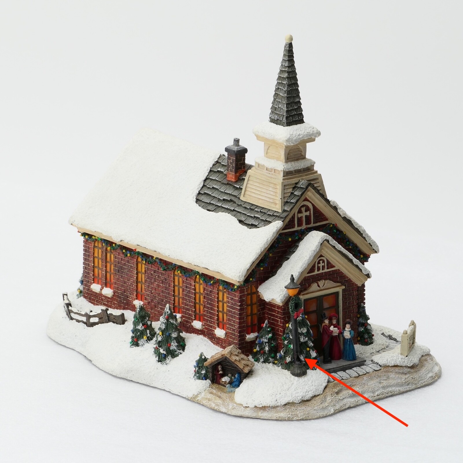 Hadley Terry Redlin Village Country Christmas Church – Night On The Town – #226