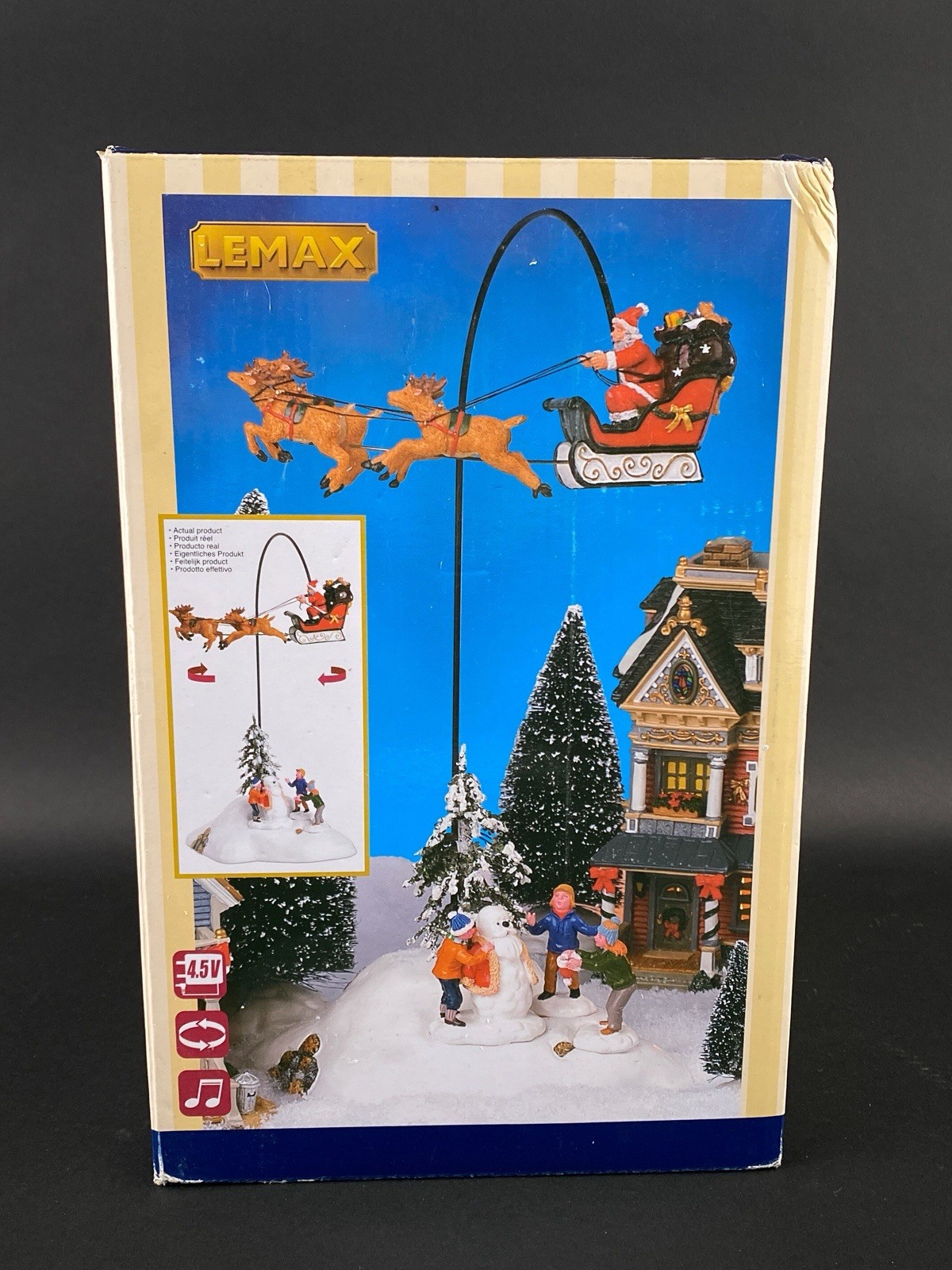 Lemax Christmas Village Santa Claus Is Coming To Town Flying Sleigh 289-0567