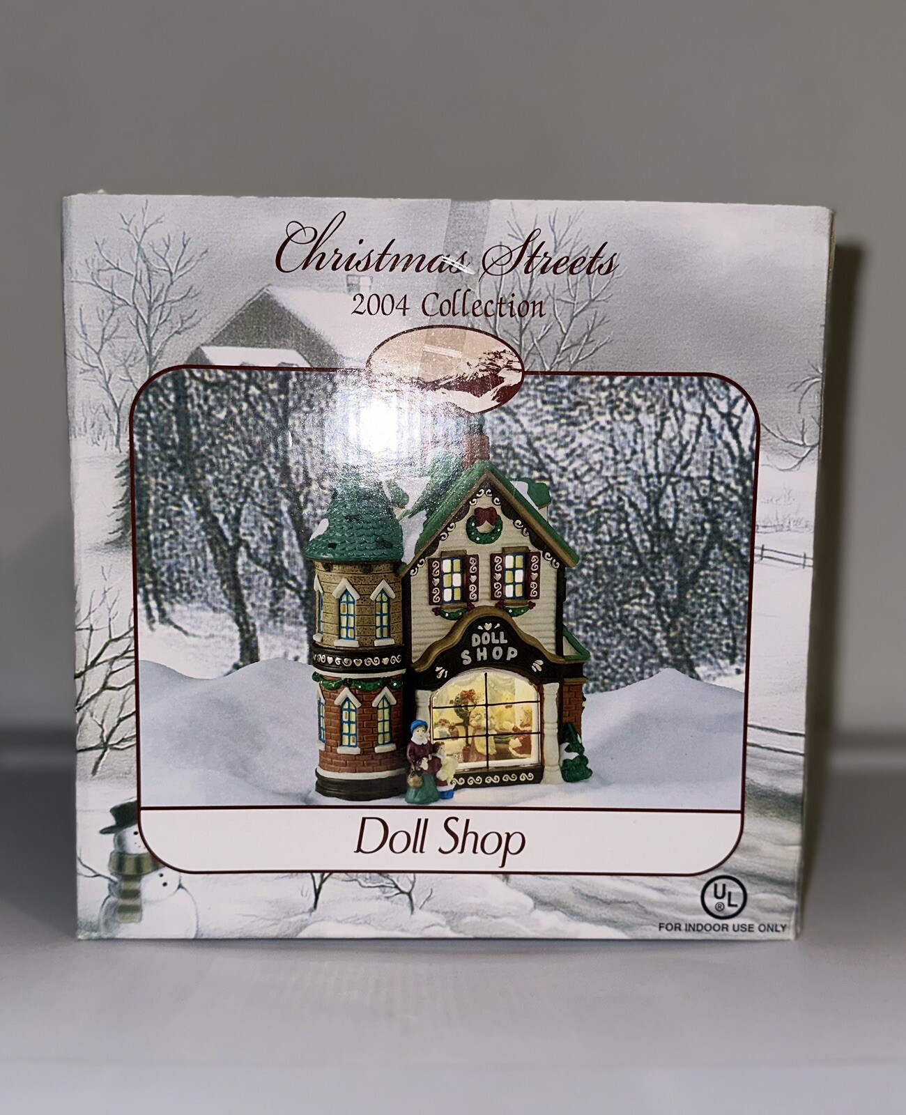 Christmas Streets Collection Handpainted Porcelain House “Doll Shop” 2004 Read