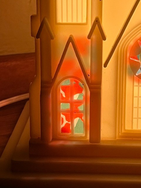 Vintage Raylite Lighted Christmas Cathedral Church