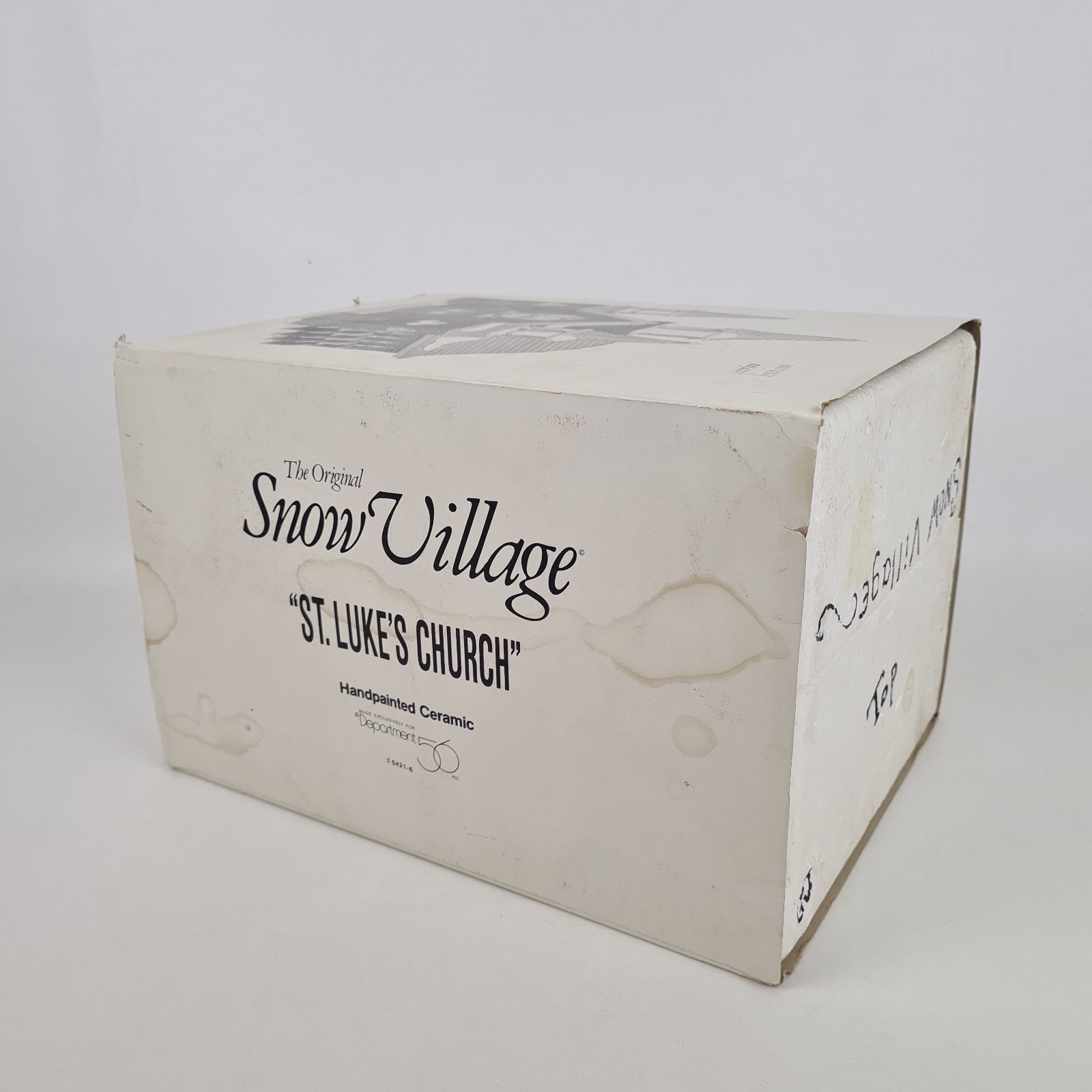 🚨 Department 56 St Lukes Church 5421-6 Christmas Snow Village Lighted Building