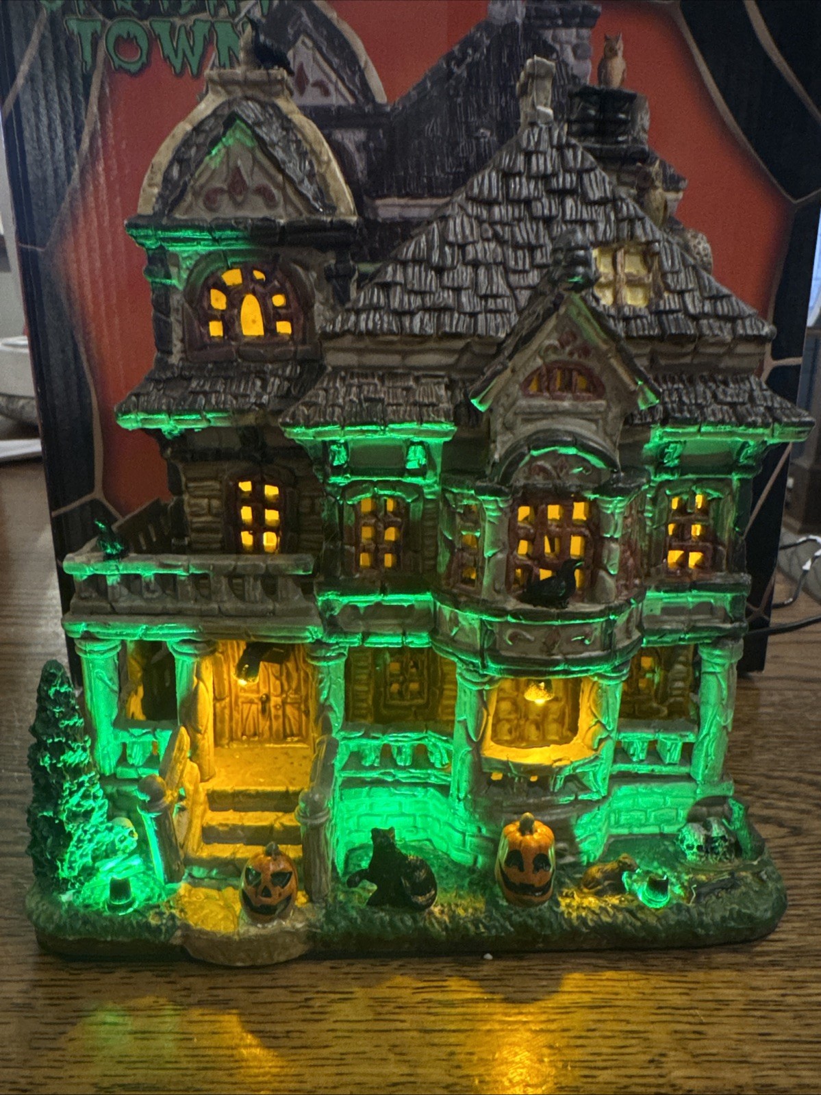 Lemax Spooky Town Halloween Village Grimsbury Haunted House 05609 Tested