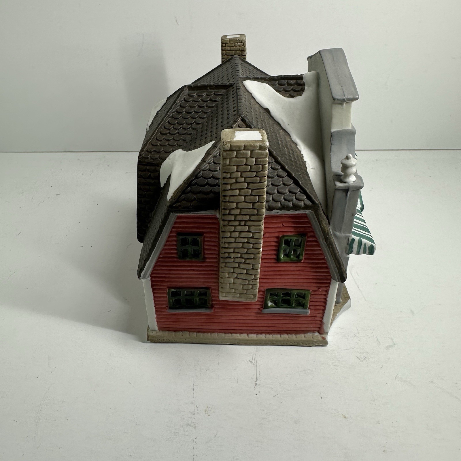 Lemax 1994 The Square Knot Family Restaurant Porcelain Lighted Christmas Village