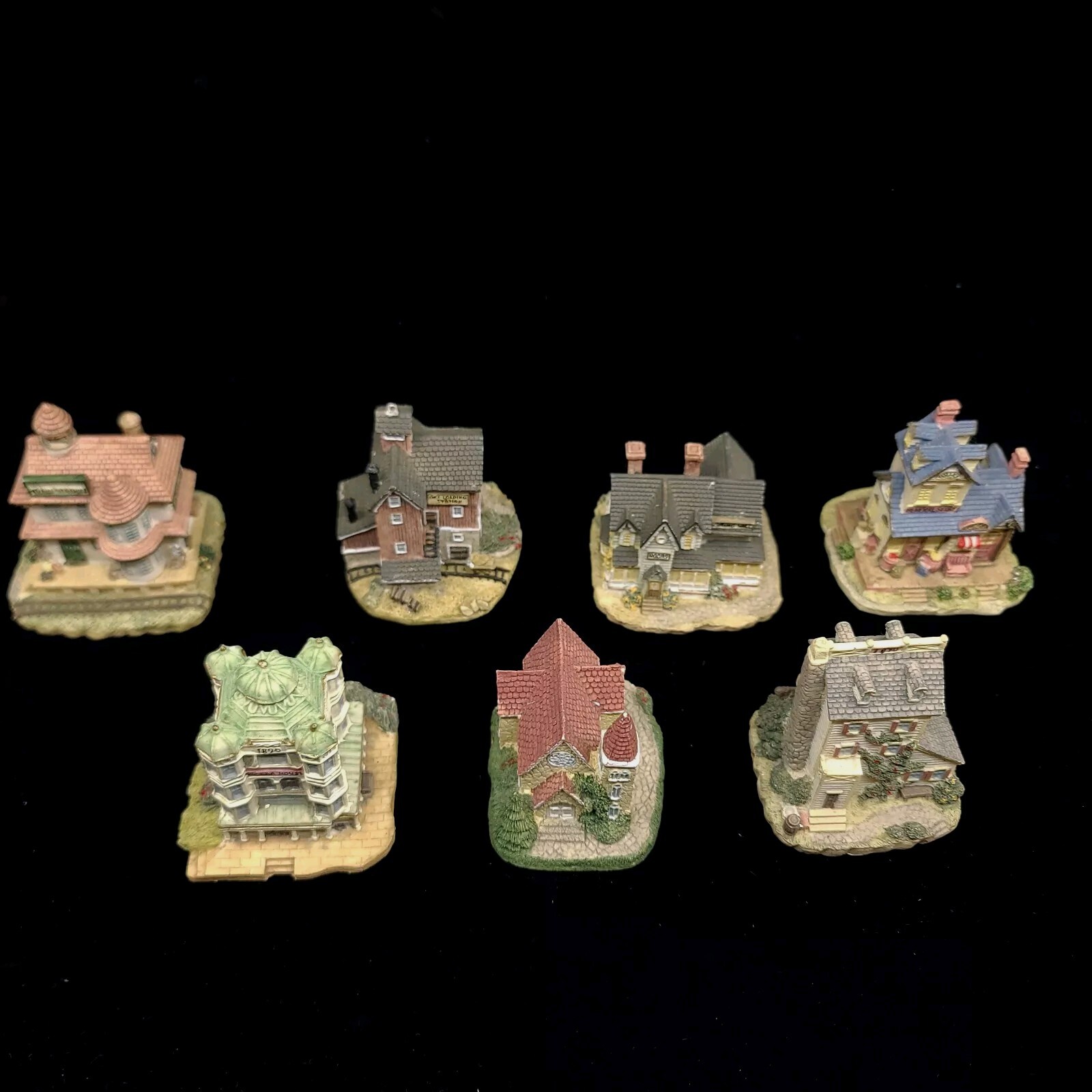 Lot Of 7 Amazing Miniature Village Build International Resourcing Services Inc.