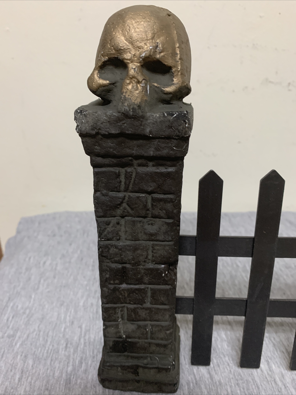 Styrofoam & Plastic Halloween Village Fence Decoration