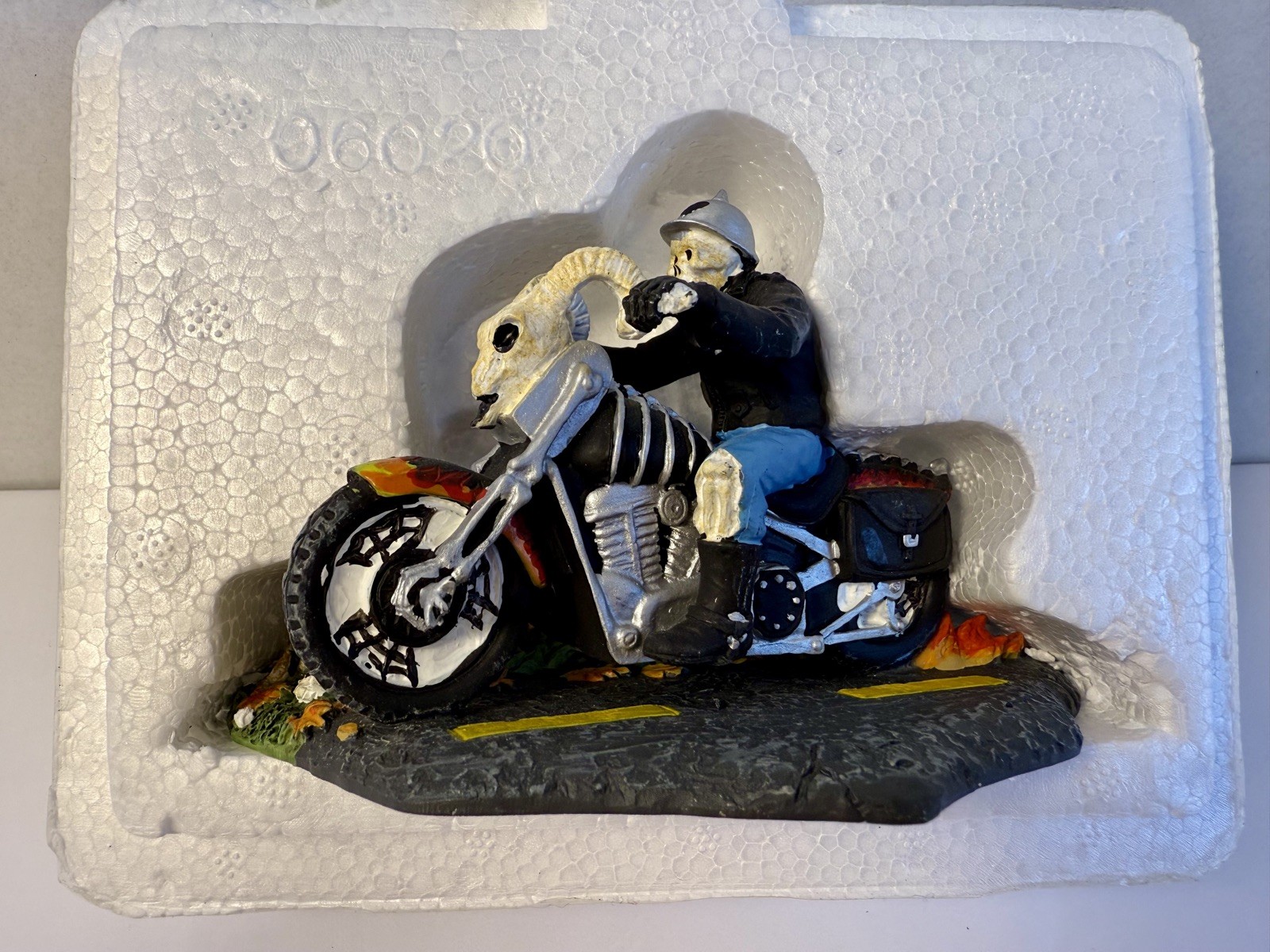 Dept 56 Halloween Village Bone To Be Wild 56.53221 Department 56 Motorcycle 2005