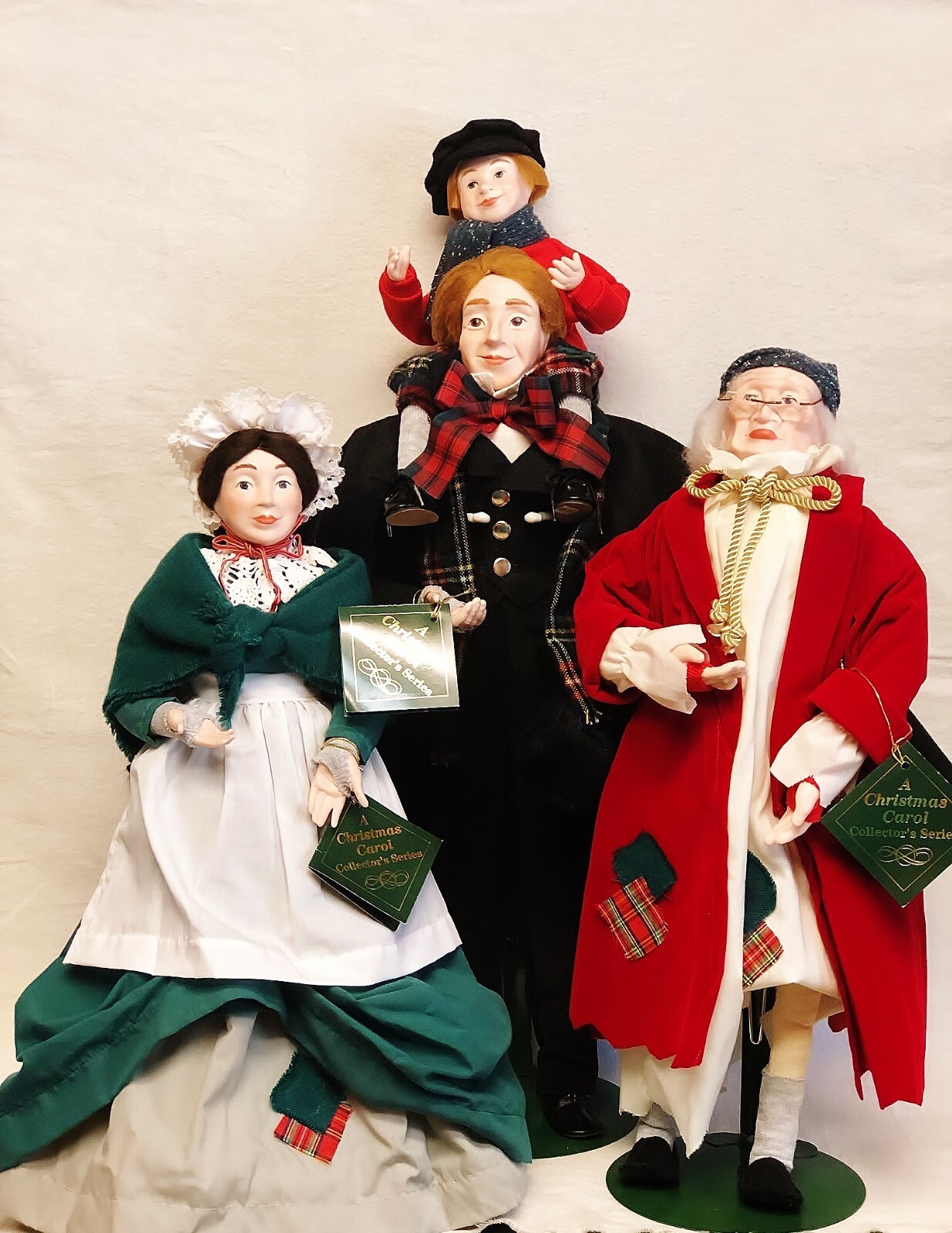 NWT! Dept 56 Dickens CHRISTMAS CAROL Large Porcelain Dolls 1987 Collector Series