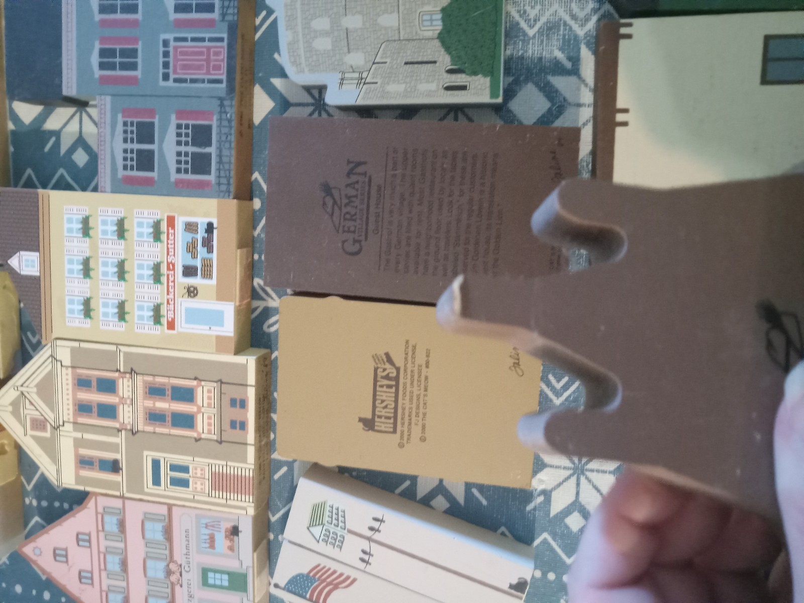 The Cats Meow Village Lot 23 Store Germany Shops Houses Vintage Some Wear