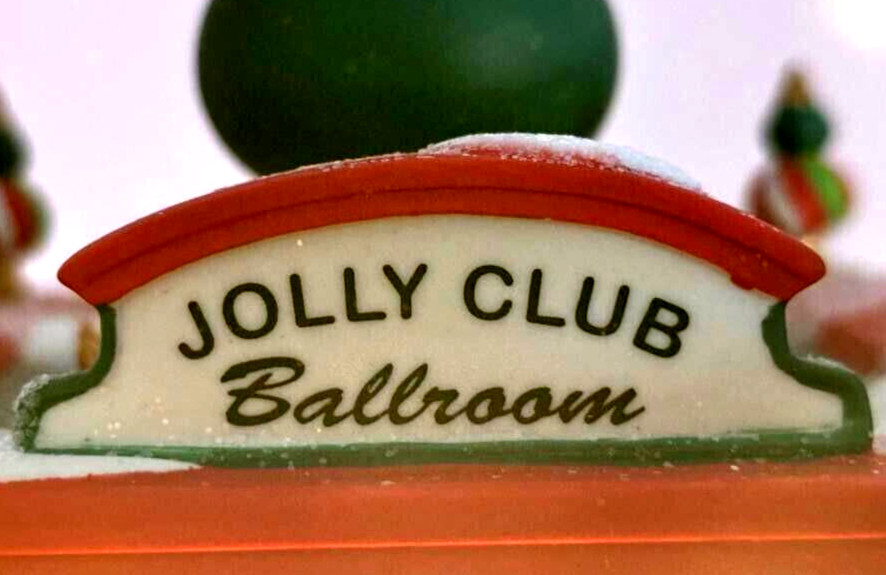 Dept 56 North Pole Jolly Club Ballroom NIB Lighted & Animated- Retired see video