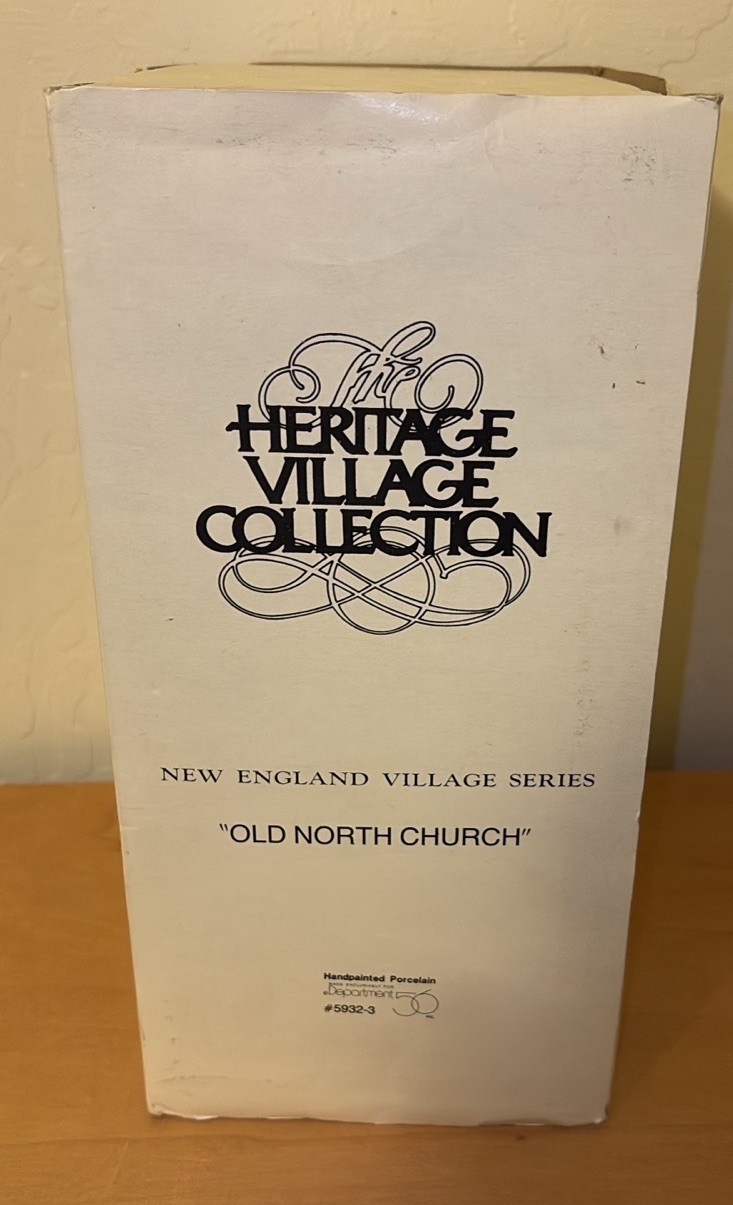 Dept. 56 New England Village Series “Old North Church” 5932-3 Boxed