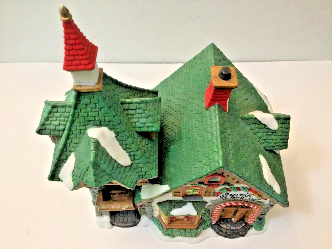 Heartland Village, “SANTA’S ICE CREAM SHOP” Porcelain House, Orig. Packaging