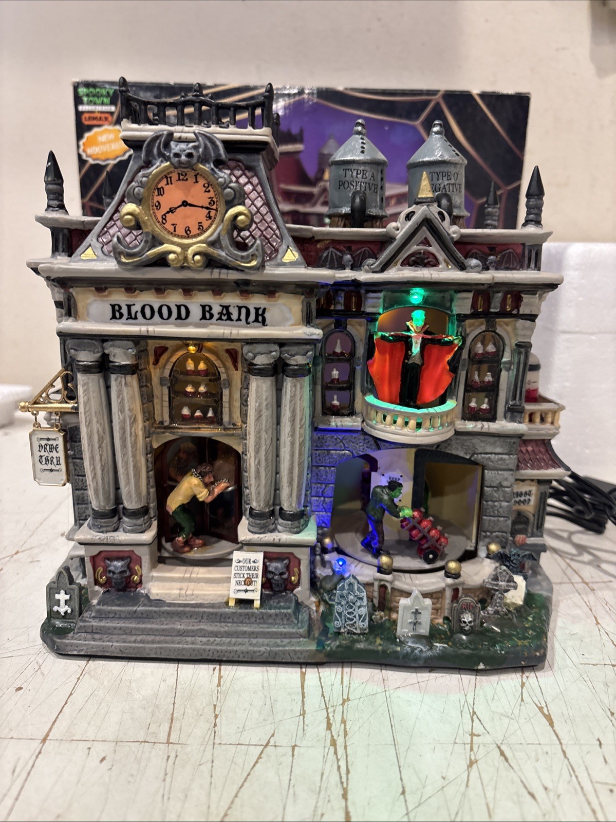 Pumpkin Hollow Blood Bank, Lemax Halloween Village