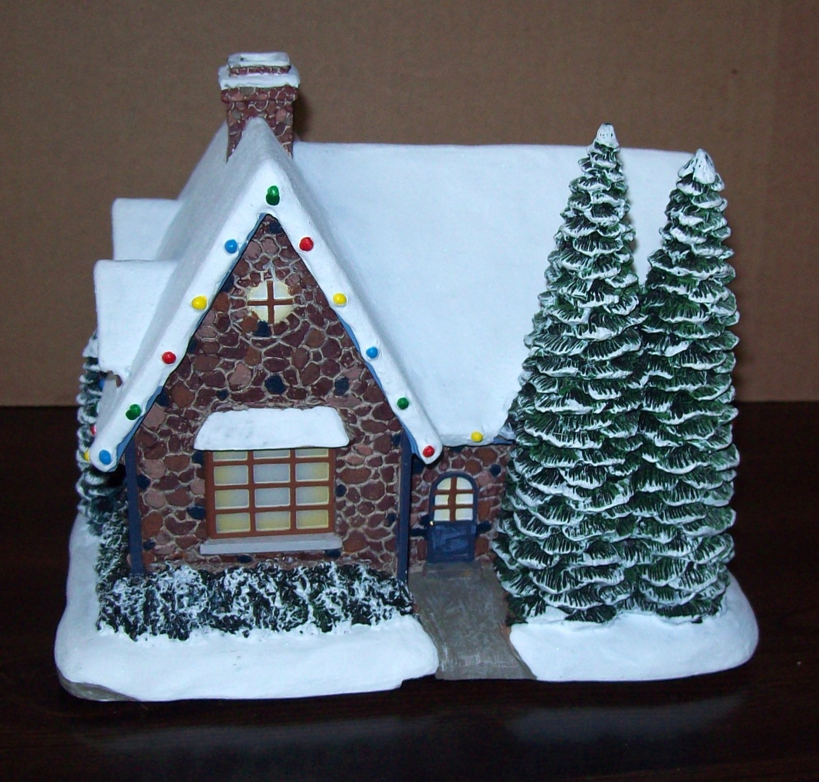 HAWTHORNE VILLAGE ‘Season’s Greeting Card Shop’ THOMAS KINKADE & Light