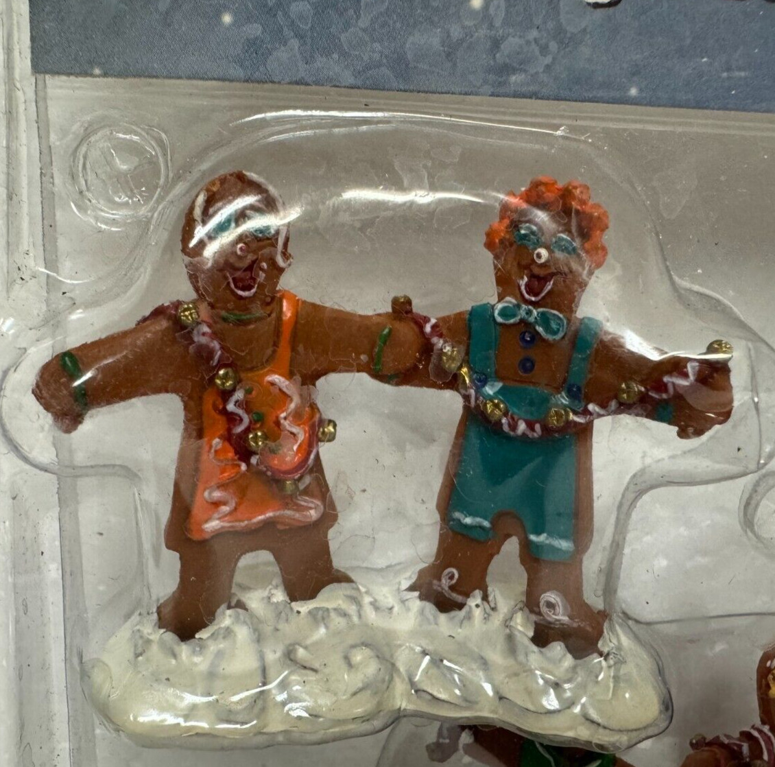 Vintage (2004) Lemax Carole Towne Collection Jingle Bell Shuffle – Set of 2