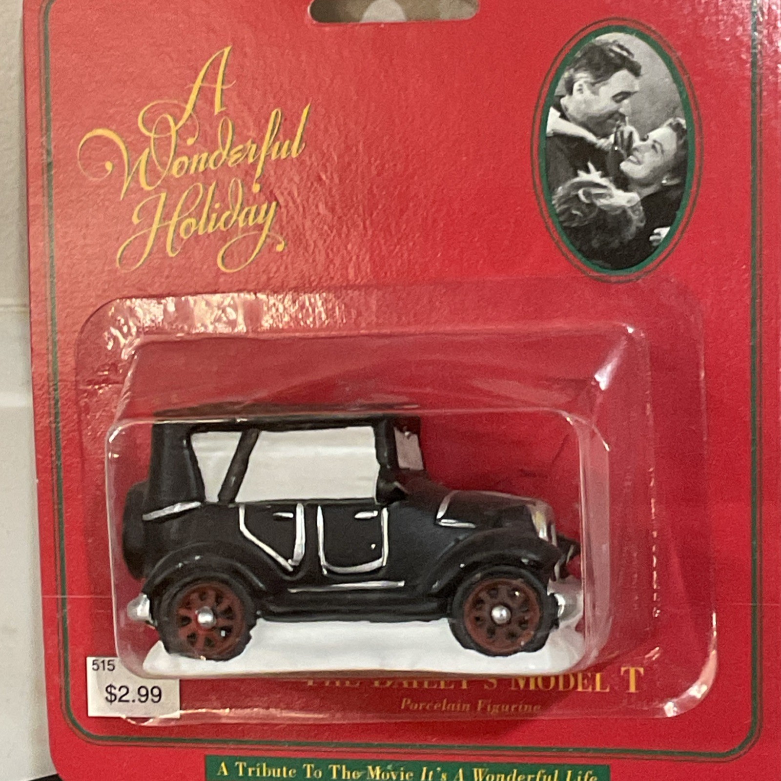 1995 It’s A Wonderful Life Bailey’s Model T Car Porcelain Figurine New