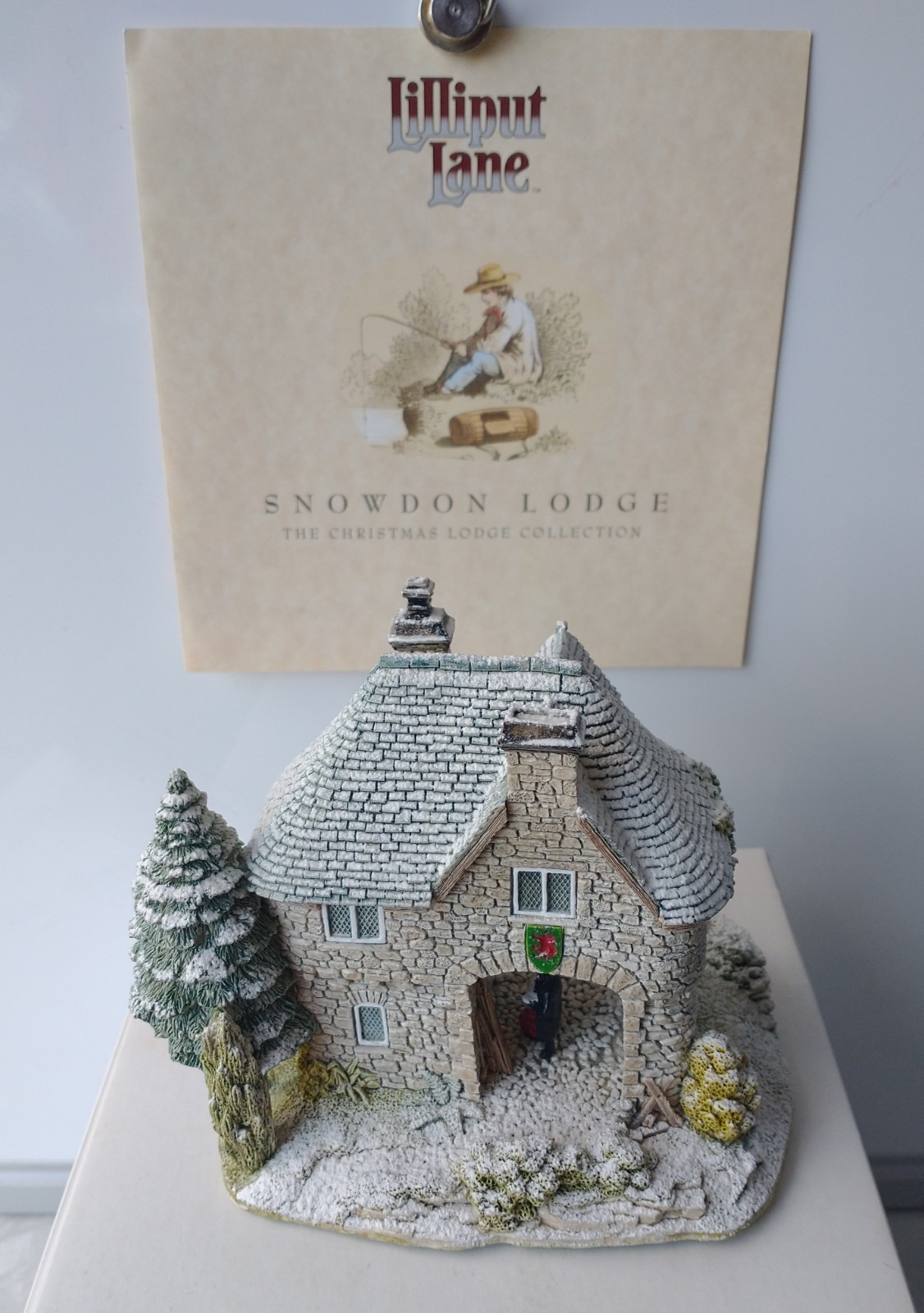 Lilliput Lane Snow Cottage Snowdon Lodge 3 of 4 1994 4 1/2” Artist Signed