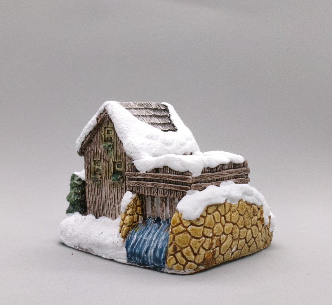 Vintage RSVP Grist Mill American Rustic Series Country Christmas Cottage 1989
