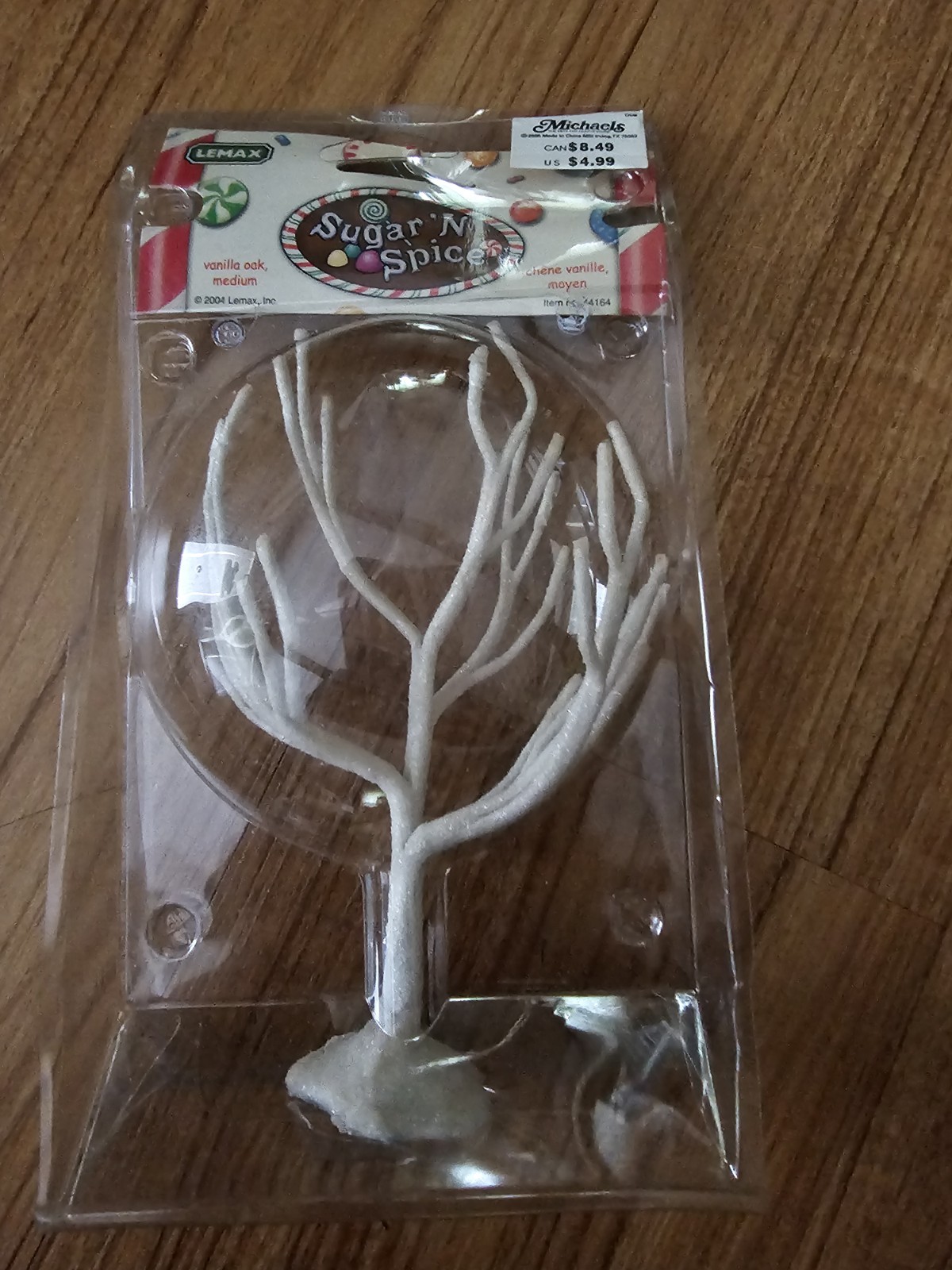 Vintage Lemax Sugar N Spice Vanilla Oak Medium Tree White 2004