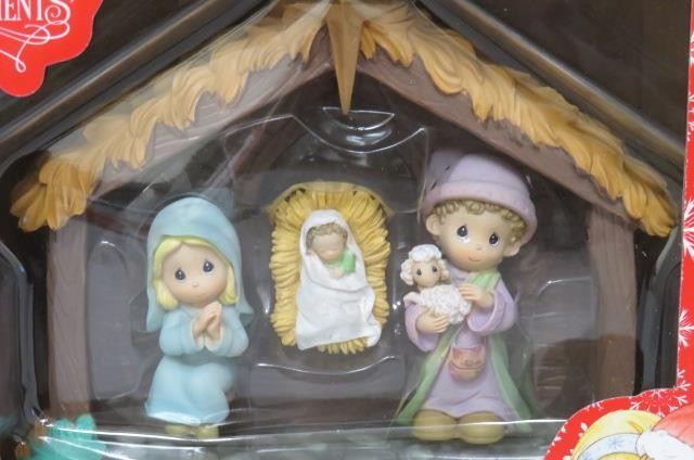 Precious Moments : Four Piece NATIVITY SET #988403 Christmas Holy Family (EX)