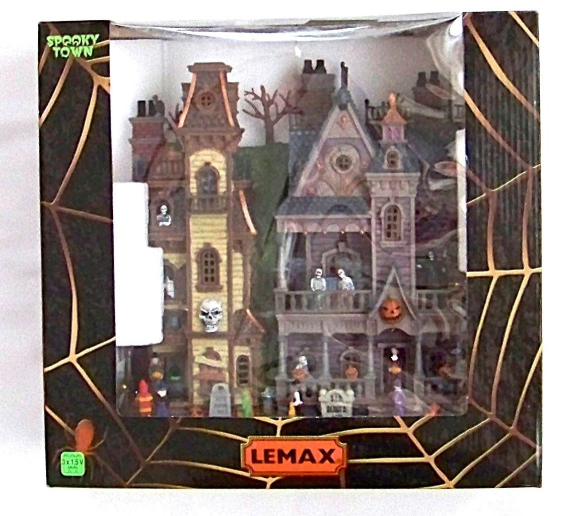 Lemax Spooky Town HAUNTED ESTATES #35016 NRFB 2023 Village Facade LED Lit Scene*