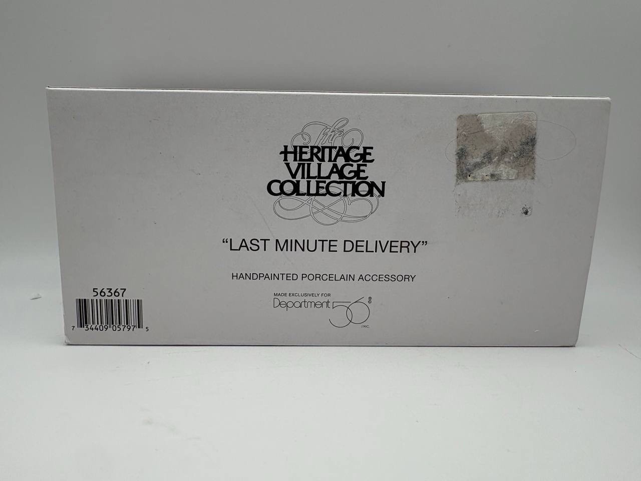 Dept 56 Heritage Village Accessory Last Minute Delivery #56367 Original Box