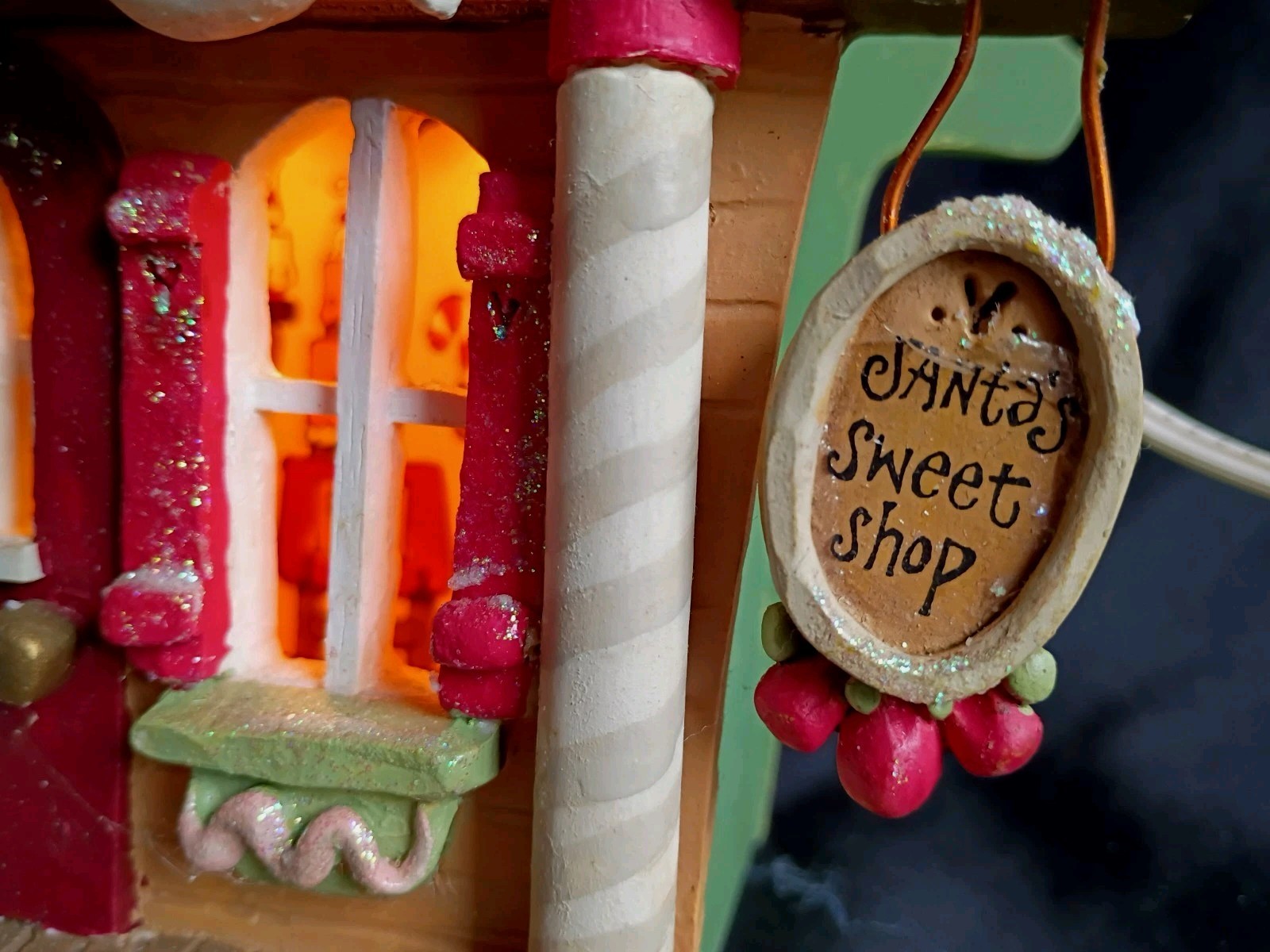 VTG Kurt Adler 10.5″ Lighted Gingerbread House~Retired~Corded Electric~Works!