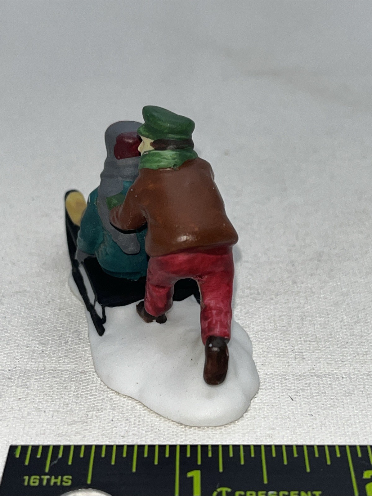 DEPT 56 Christmas Village H.V. Series Snow Children REPLACEMENT FIGURE boys sled