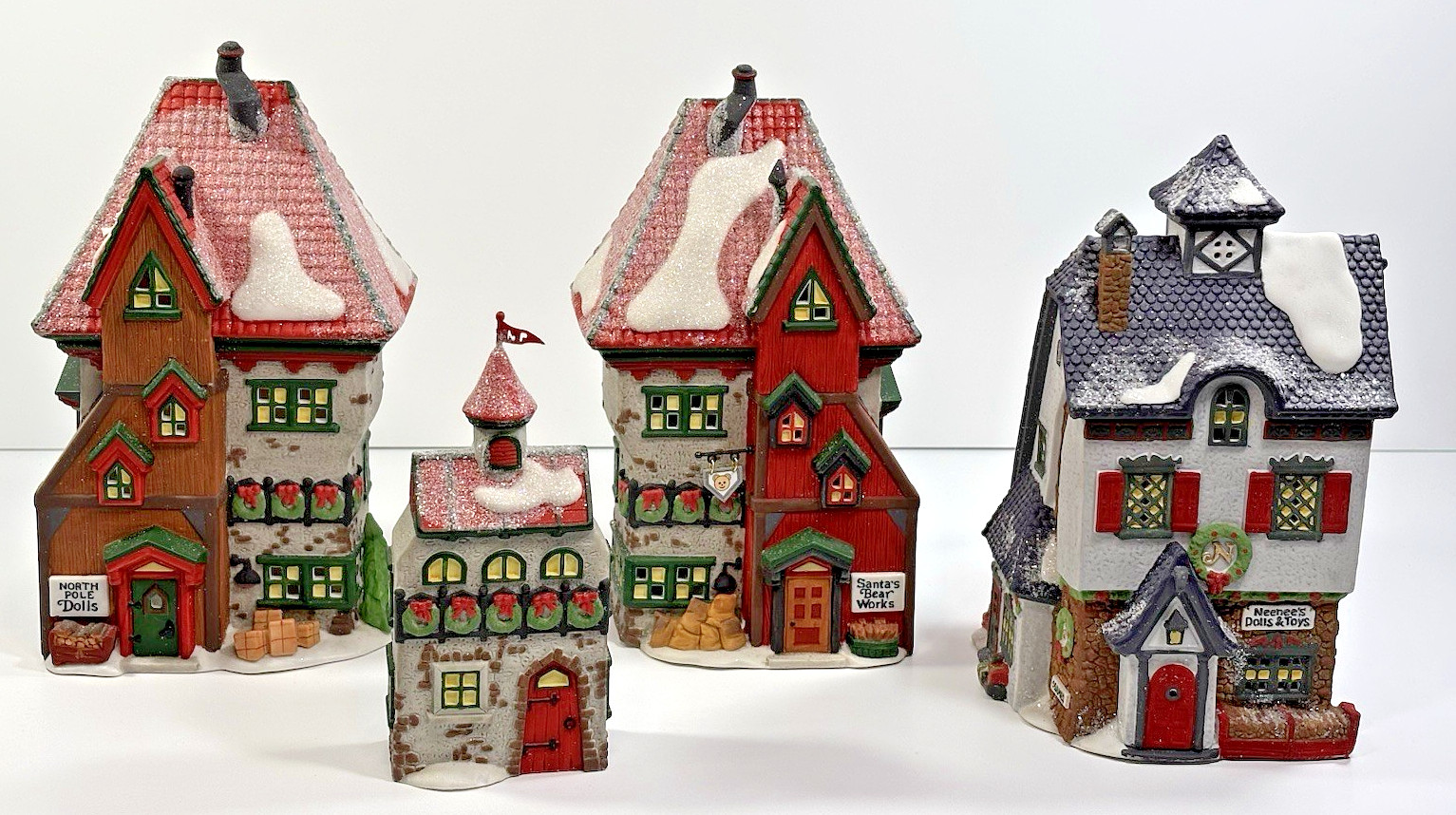 Department 56 “North Pole Dolls & Santa’s Bear Works” & Neenee’s Dolls & Toys