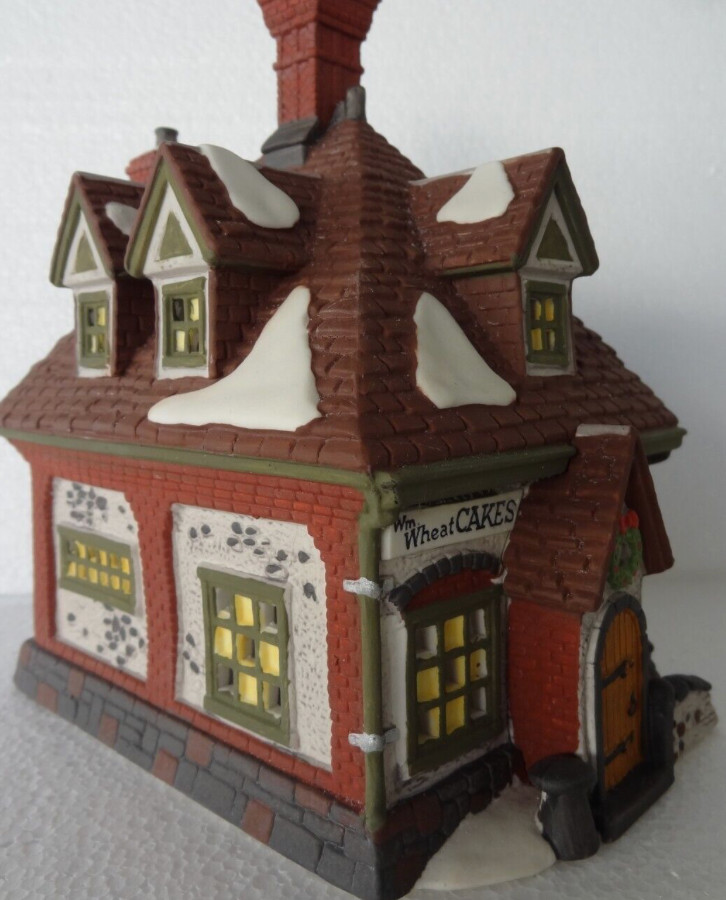 Dept. 56 Heritage Dicken’s Village Series “WM Wheat Cakes & Puddings” Lighted