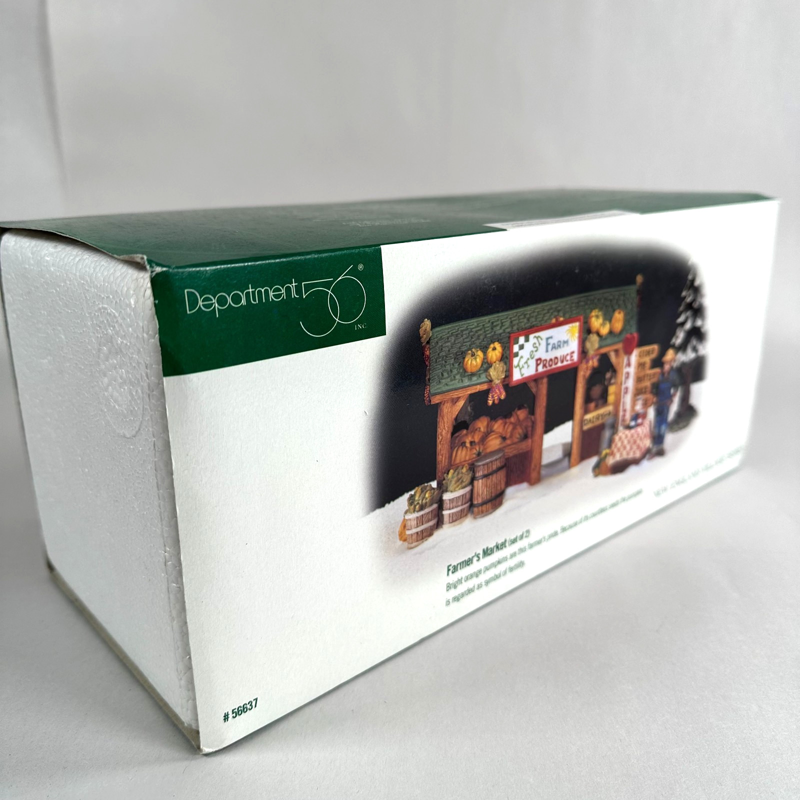 Dept 56 New England Village Farmer’s Market #56637 Retired Original Box