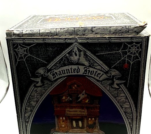 Creepy Hollow Haunted Hotel Lighted Haunted House with Cord Boxed