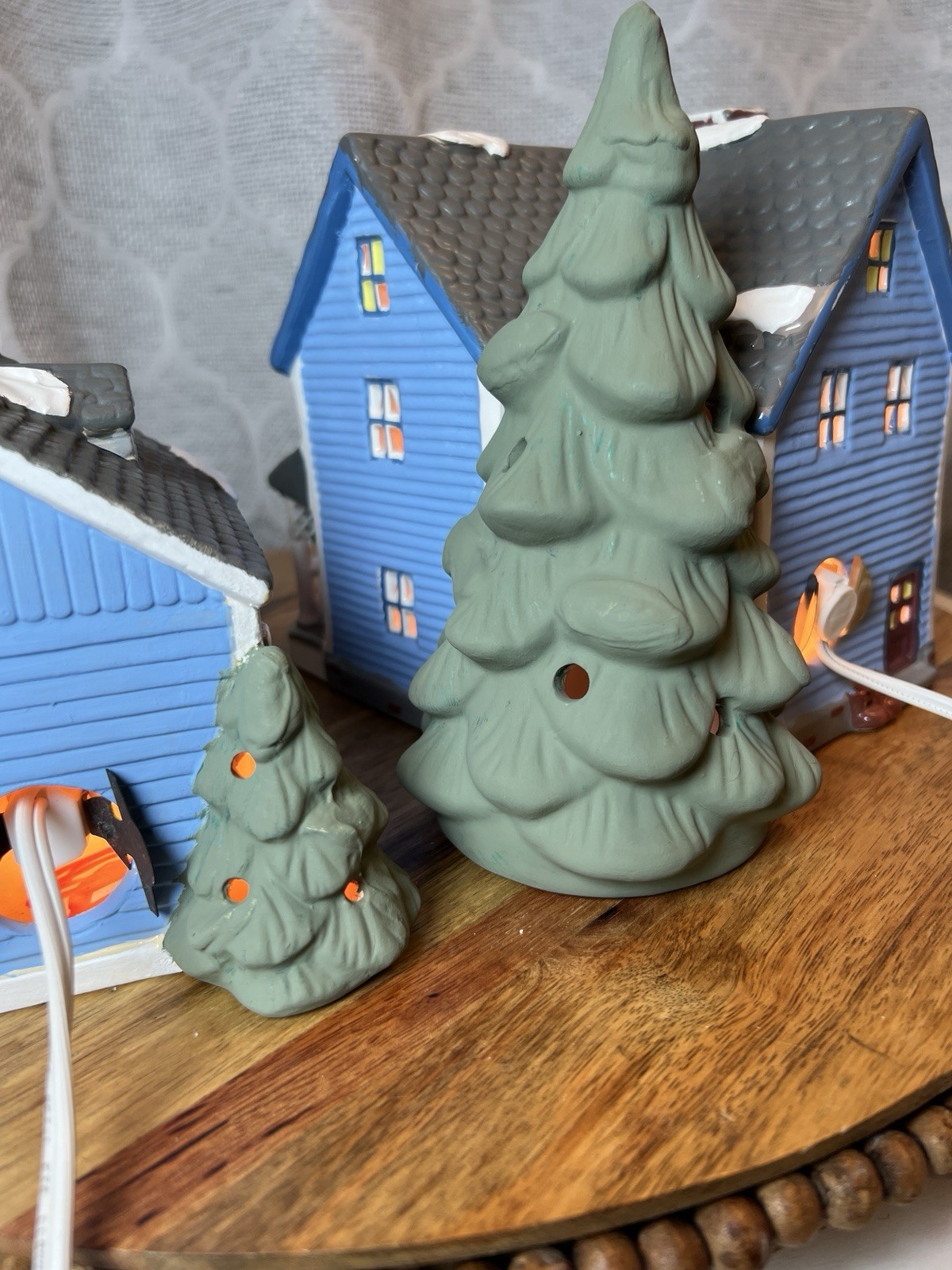 Gilmore Girls Lorelei’s House & Garage Christmas Village Dept 56 Altered Art