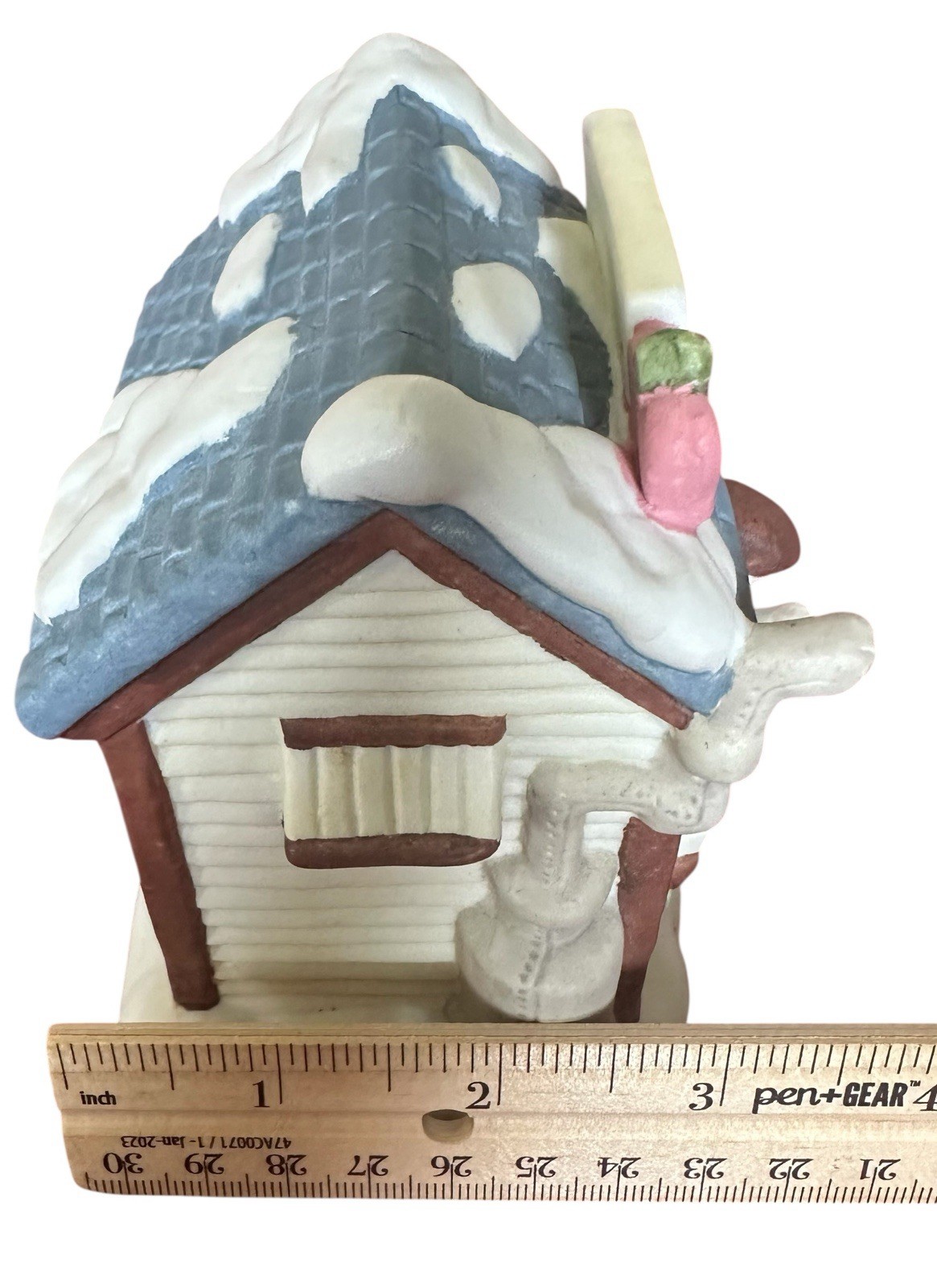 Winter Valley Vintage Cottages Porcelain Fruit Stand IOB Atico Christmas