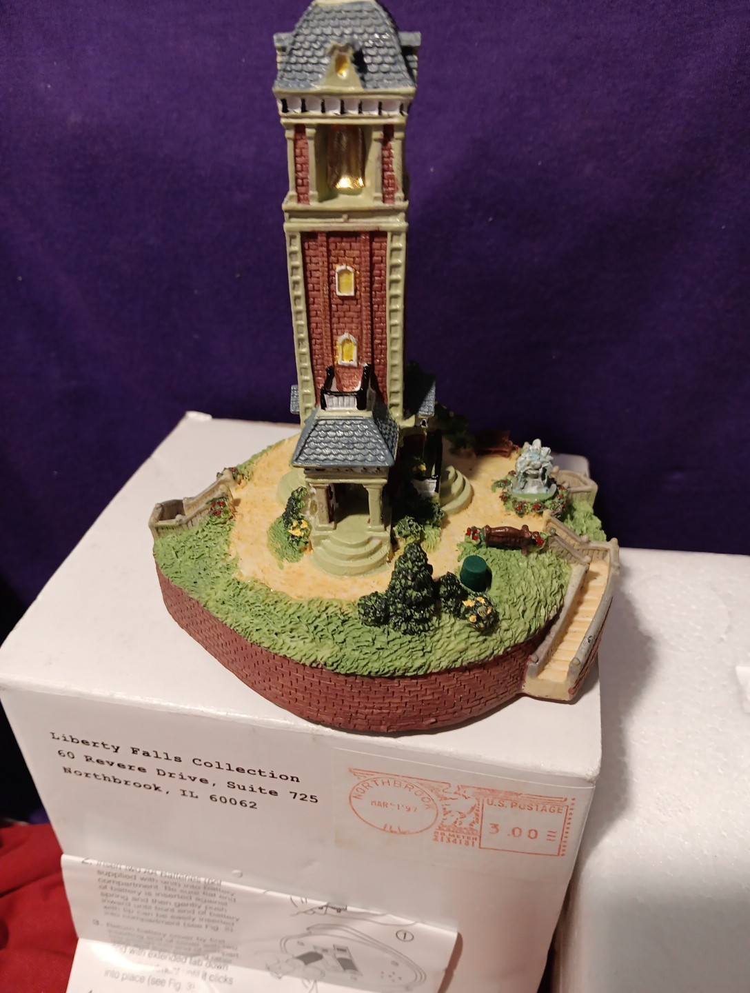 Liberty Falls Bell Tower Musical EXCELLENT Working 1996 International Resource S