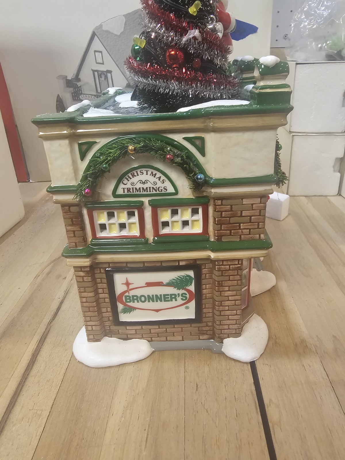 Department 56 Snow Village Bronner’s Christmas Wonderland w/ Box Complete