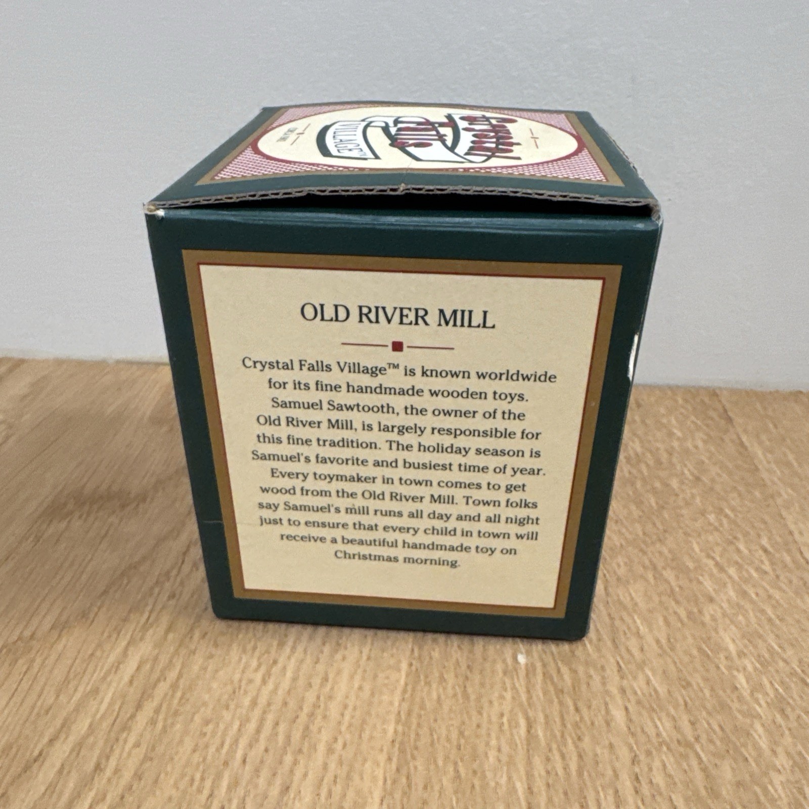 New Crystal Falls Village Old River Mill Miniature Christmas 1994