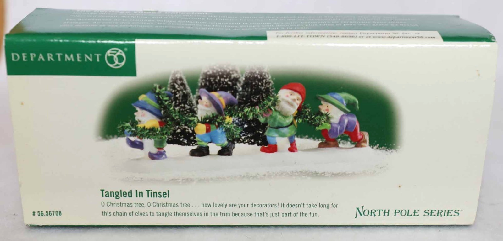 DEPT 56 TANGLED IN TINSEL 56708 NORTH POLE VILLAGE CHRISTMAS