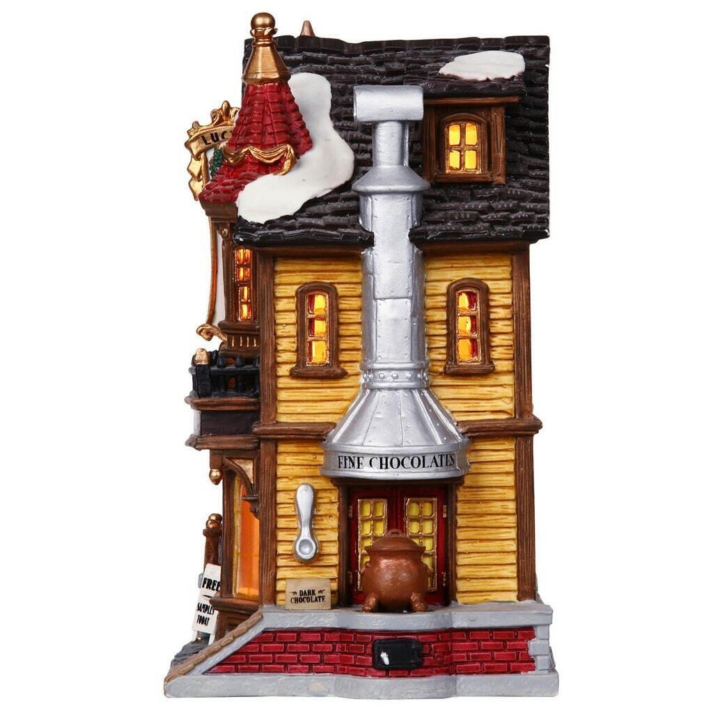 Lemax Christmas LUCY’S CHOCOLATE SHOP #45052 NRFB Caddington Vlg Interior Scene*