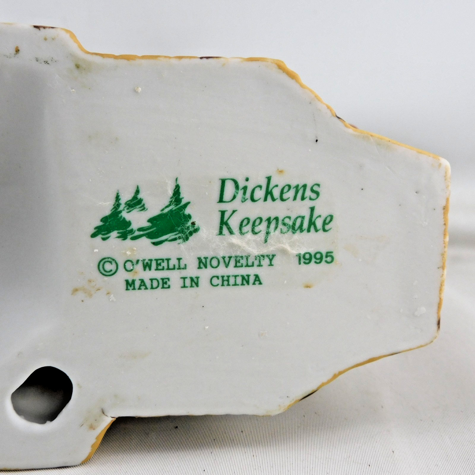 Old Grist Mill Dickens Keepsake Christmas Village Building Porcelain Lighted 7″H