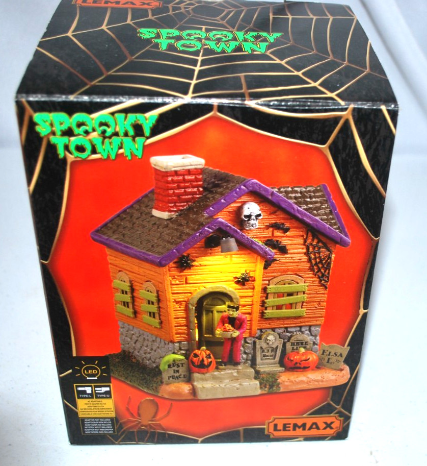 Lexmax Spooky Town Franks Treats Light up Porch Halloween light Decoration New.