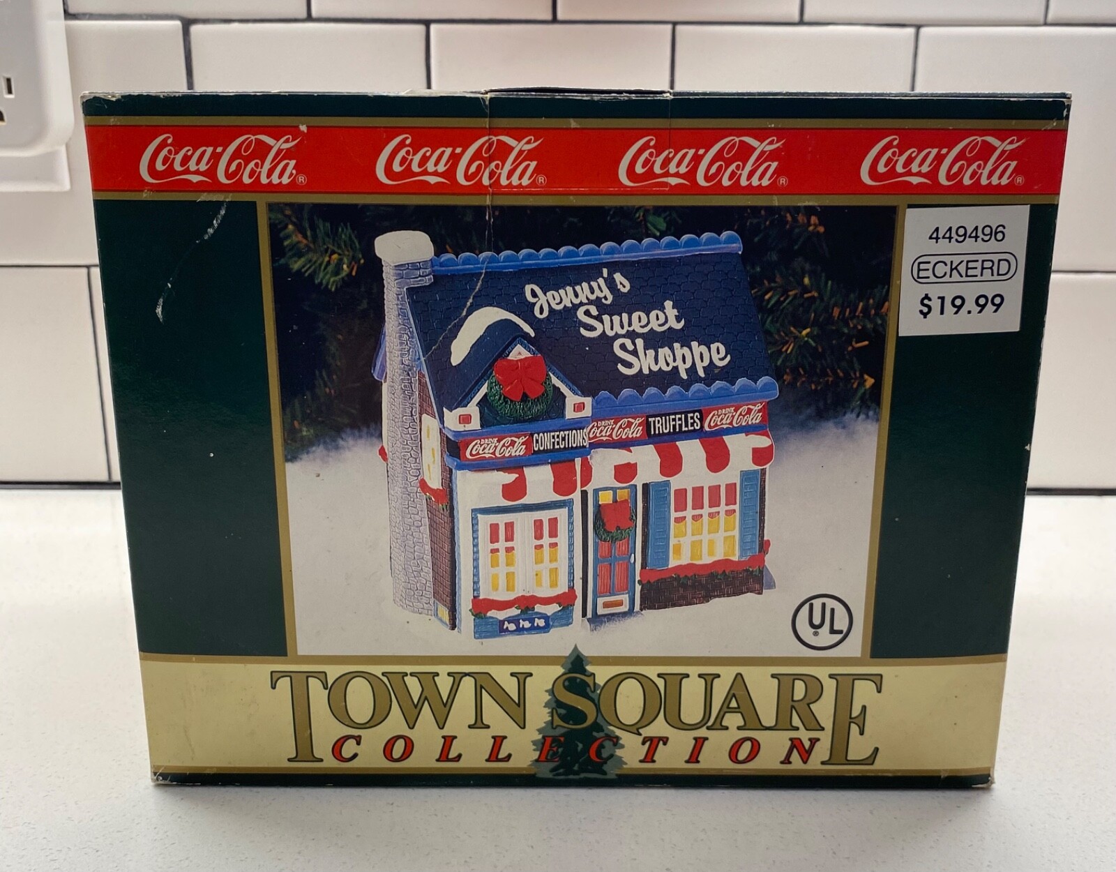 COCA-COLA JENNY’S SWEET SHOPPE TOWN SQUARE COLLECTION CHRISTMAS VILLAGE