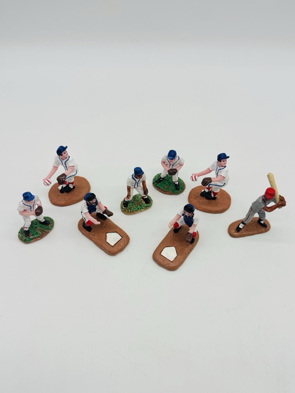 Lemax Baseball Buddies Figurine Set of 8 Figures Retired Set 82601 Americana