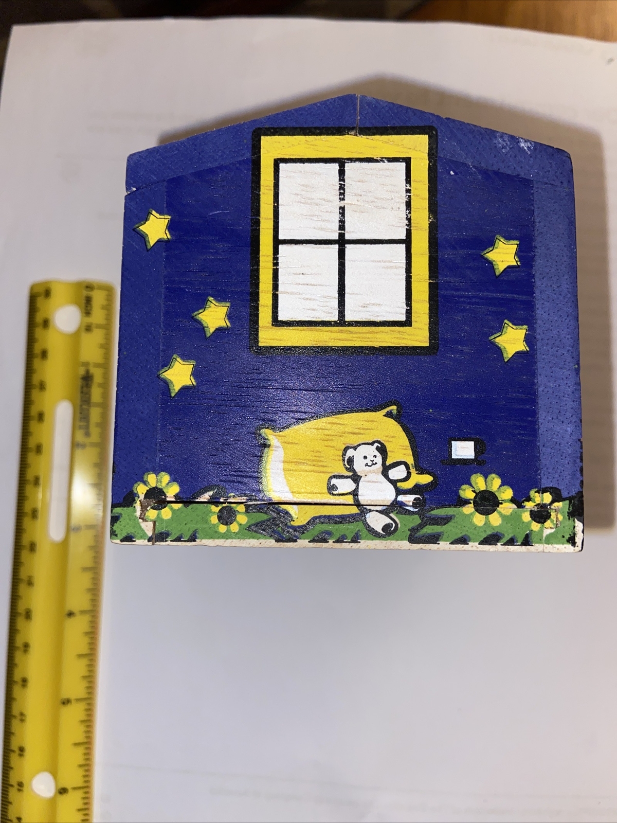 Rock-A-Bye, Baby Kids Tea Wooden House Bank ￼W/!removable Floor