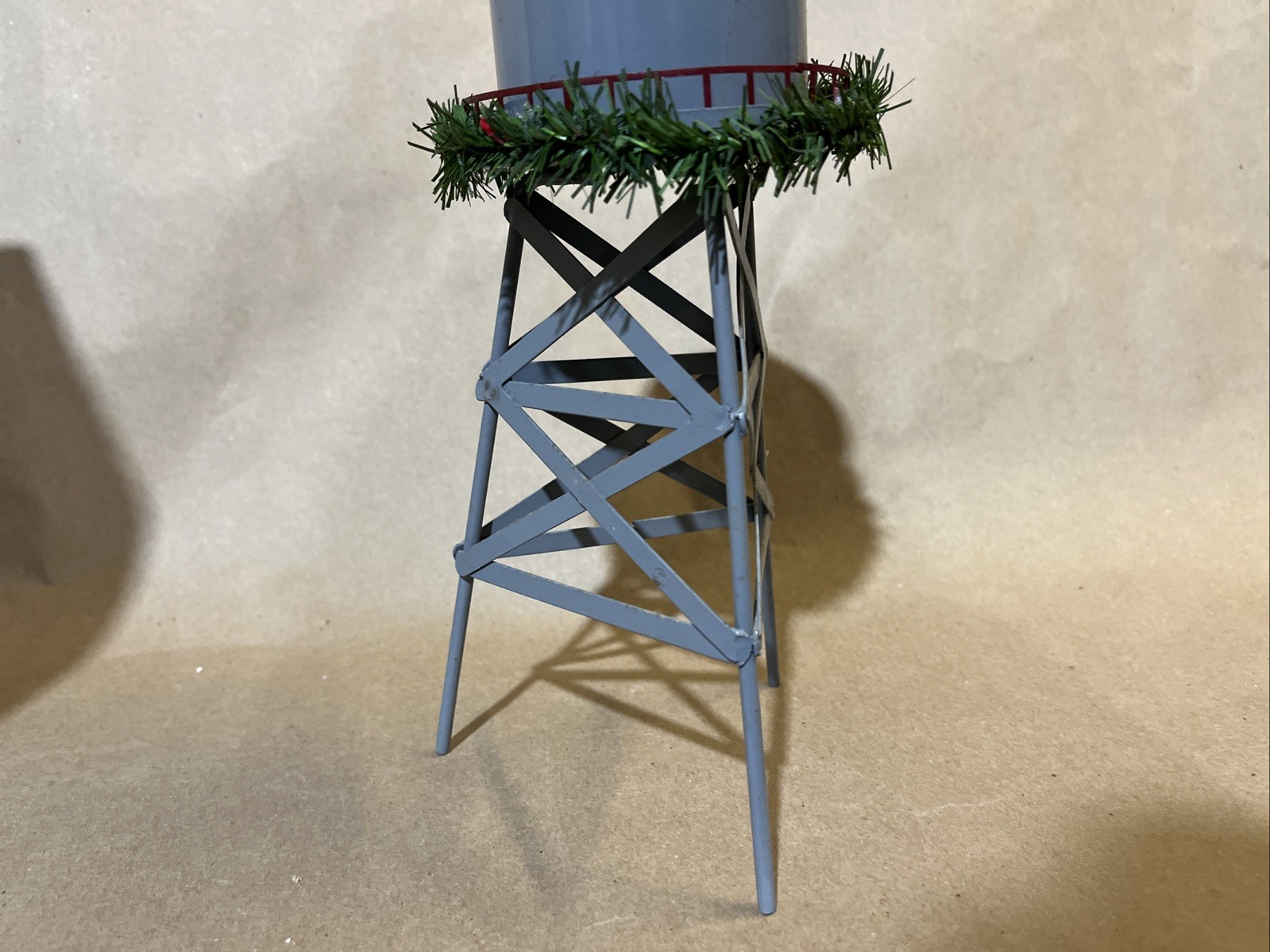 Seasonal Specialties “Christmas Valley” Collection Metal Water Tower Decoration