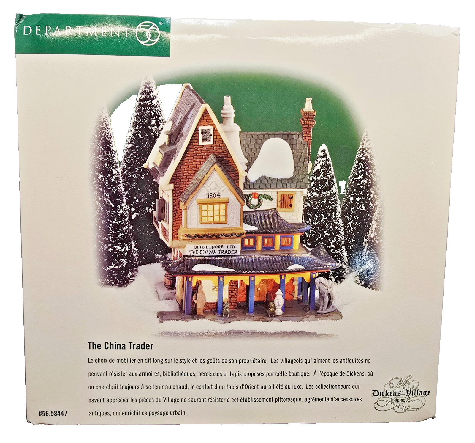 Dept 56 Dickens’ Village #58447 “The China trader” 1999 Brand New