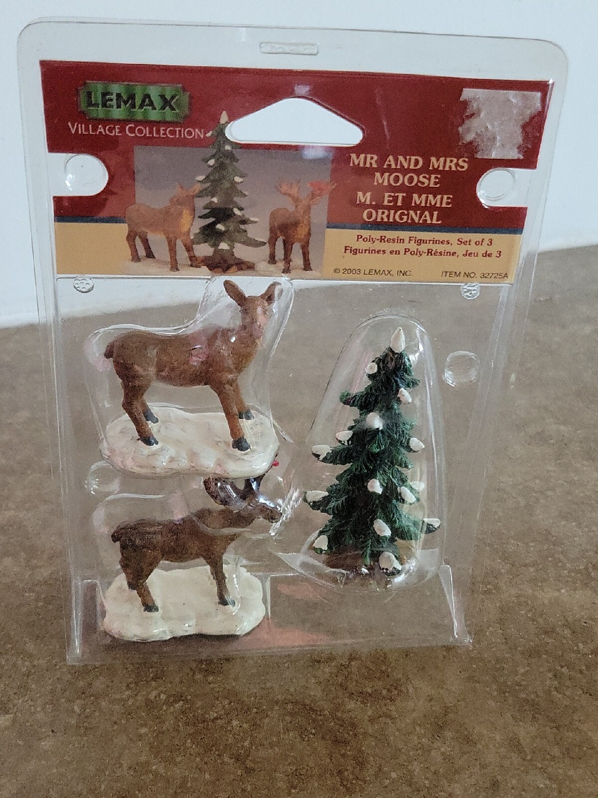 Lemax Village Collection Mr And Mrs Moose, Set Of Three #32725