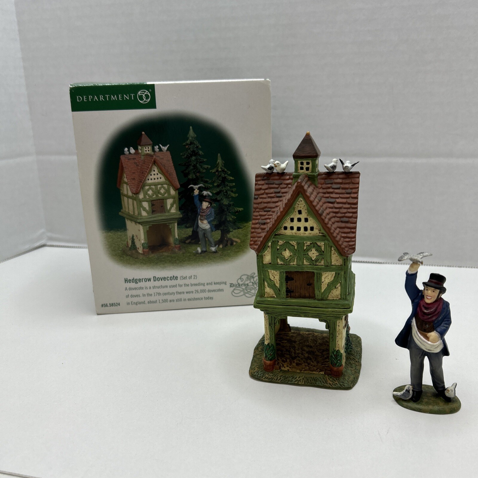 Vintage Dept 56 The Dickens Village Series The Hedgerow Dovecote #58524