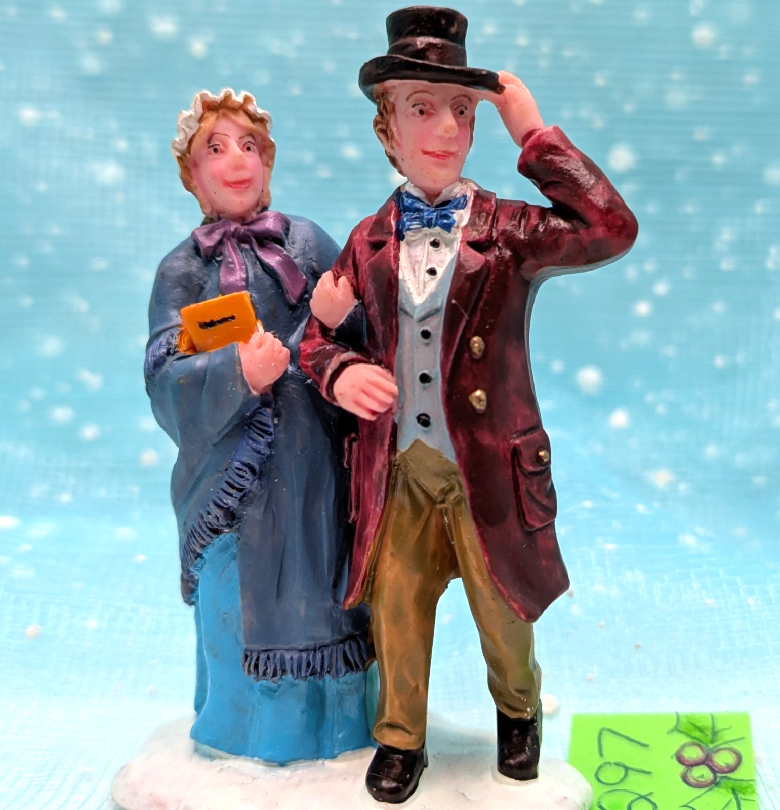 Lemax Victorian Couple Lady Gentleman Christmas Village Figurine NO BOX INV297