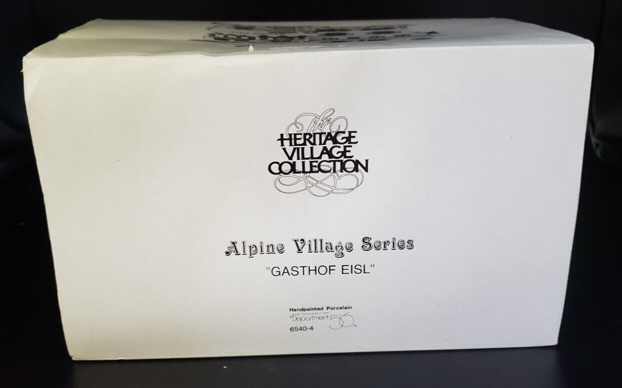 Department 56 Alpine Village “Gasthof Eisl” Hotel Inn Lodge Chateau #6540-4